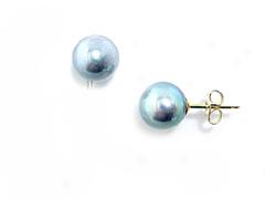 Blue Pearl Earrings