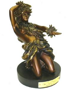 Bronze Hula Statue-hula Noho