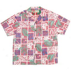 Christmas Blocks Boys Aloha Shirt