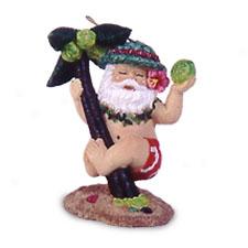 Climbing Santa Ornament