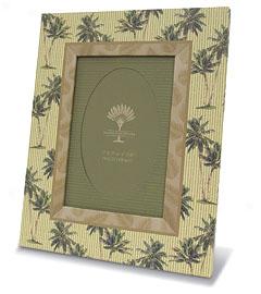 Coconut Palm Handcrafged Linen Paper Frame