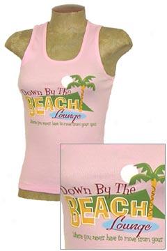 Down By The Beach Lounge Junior Fitted Tank Top