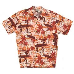 Endless Summerr Boy's Aloha Shirt- Orange