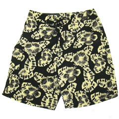 Fllral Microfiber Board Shorts-black