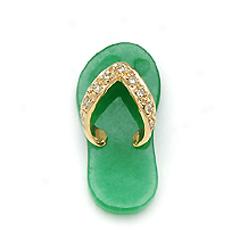 G5een Jade Slipper Pendant