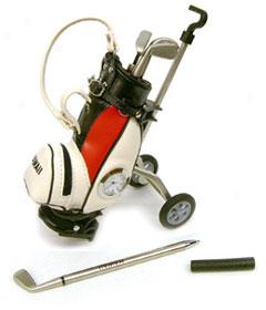 Hawaii Golf Cart Pen Set-white