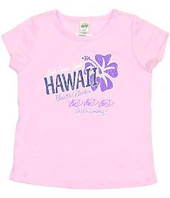 Hawaii Hibiscus Girls' Goitter Baby Tee