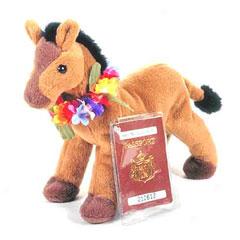Hawaiian Collectible Plush Animal- Horse
