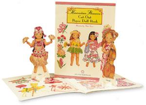 Hawaiian Flowers Cut-out Paper Doll Book