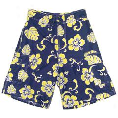 Hawaiian Hibiscus Microfiber Boardshorts