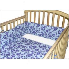 Hawaiian Print Crib Bumper And Blanket Set