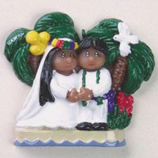 Hawaiian Wedding Ornament