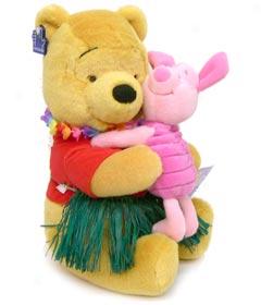 Hawaiian Winnie The Pooh Plush Doll