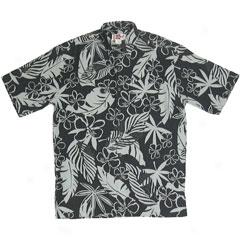 Hibiscus Fern Better Silk Aloha Shirt