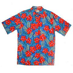 Hiboscus Floral Pullover Aloha Shirt