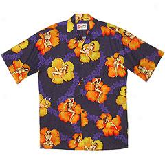 Hibiscus Honey Aloha Shirt