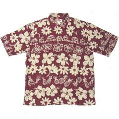 Hibiscus Hutd Better Silk Aloha Shirt