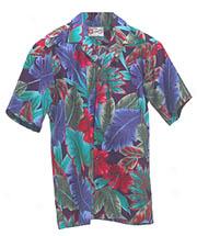 Hibiscus Jung1e Aloha Shirt