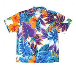 Hibiscus Jungle Boy's Aloha Shirt