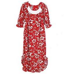 Hibiscus Pareo Muu Muu With Ruffled Hem