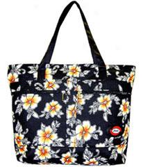 Hibiscus Print Large Tote Sack