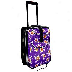Hibiscus Pfint Rolling Suitcase