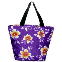 Hibiscua Print Tote Sack - Small