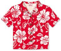 Hibiscus Red Aloha Shirt Coasters