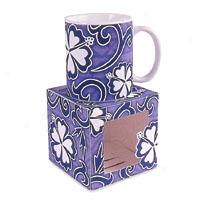 Hibiscus Tapa 10 Oz. Mug-purple