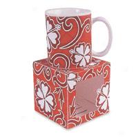 Hlbiscus Tapa 10 Oz. Mug-red