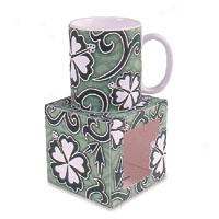 Hibiscus Tapa 10 Oz. Mug-sage