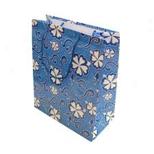 Hbiiscus Tapa Blue Medium Gift Bag