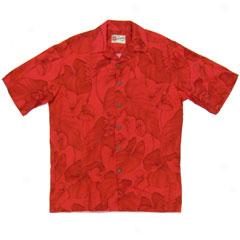 Holiday Anthurium Aloha Shirt