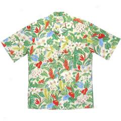 Holiday Floral Aloha Shirt-crram