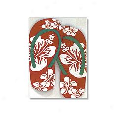 Holiday Slippers Die-cut Christmas Cards