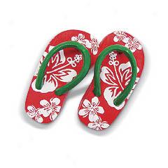 Holiday Slippers (red)ornament