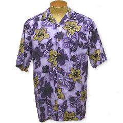 Honu Hibiscus Aloha Shirt- Purple