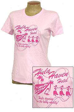 Hula Haven Hotel Ftted T-shirt