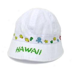 Infant Girl's Sealife Hawaii Hat