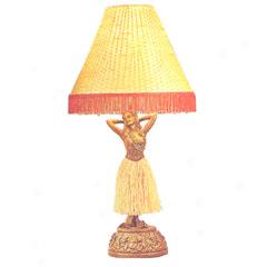 Iolani Vintage Hula Lamp-bronze