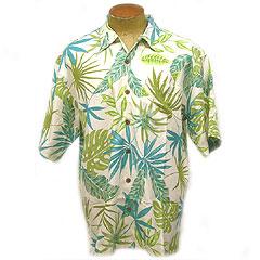 Kihsi Palms Better Silk Aloha Shirt