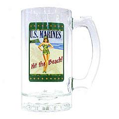 Marine Palm Girl Beer Stein