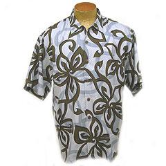 Mo'o Pareo Better Silk Shirt- Blue