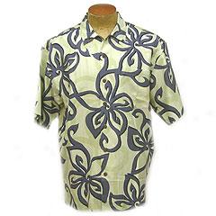 Mo'o Pareo More good Silk Shirt- Green