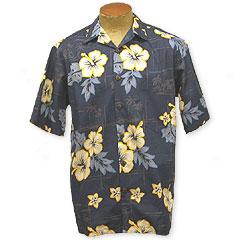 Moonlight Hibiscus Aloha Shirt