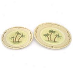 Palm Tree Dinner Plate