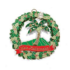 Palm Tree Metal Ornament