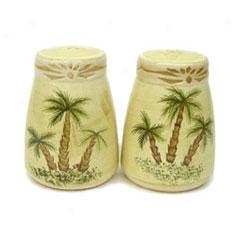 Palm Tree Salt And Pepper Shaker Set