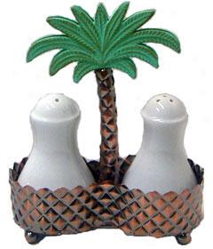 Palm Tree Salt & Pepper Set