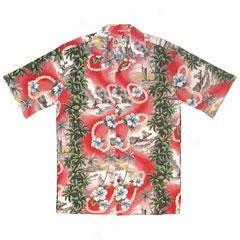 Palm Tre Sunset Aloha Shirt